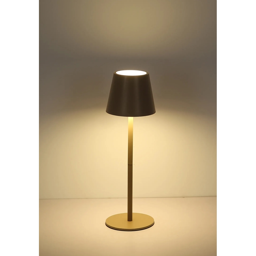 Globo - Lâmpada de mesa exterior LED recarregável com controlo tátil e regulável LED/3W/5V 3000/4000/5000K IP54 1800 mAh