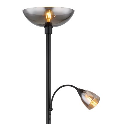 Globo - Candeeiro de chão 1xE27/60W/230V + 1xE14/40W