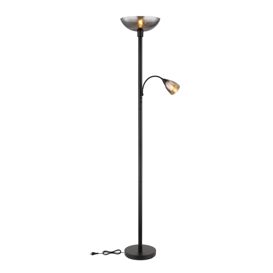 Globo - Candeeiro de chão 1xE27/60W/230V + 1xE14/40W