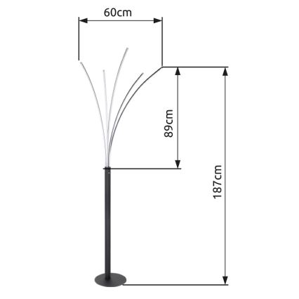 Globo -  Candeeiro de mesa táctil LED/36W/230V cromado brilhante