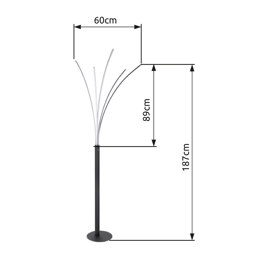 Globo -  Candeeiro de mesa táctil LED/36W/230V cromado brilhante