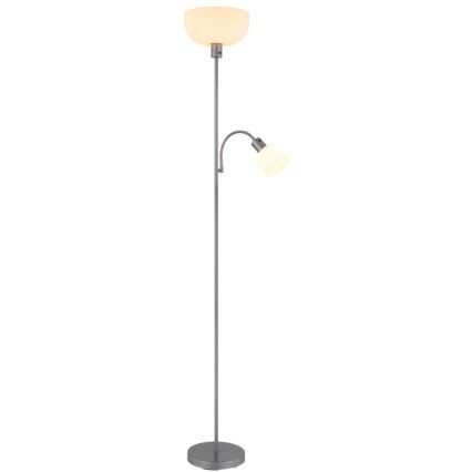 Globo - Candeeiro de chão 1xE27/40W/230V + 1xE14/25W