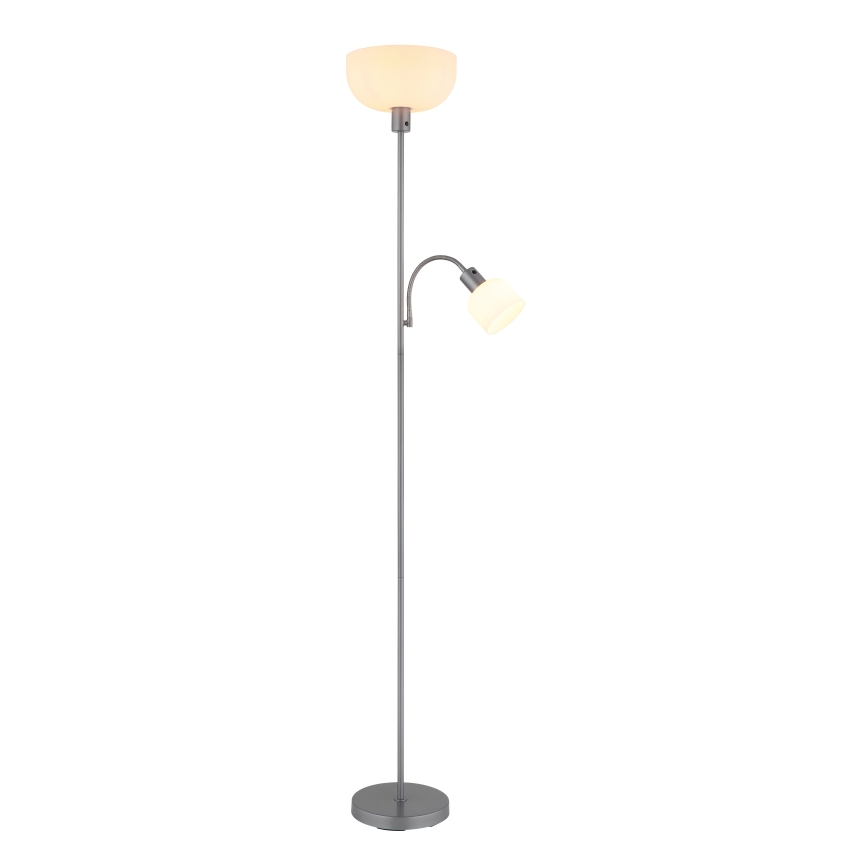Globo - Candeeiro de chão 1xE27/40W/230V + 1xE14/25W