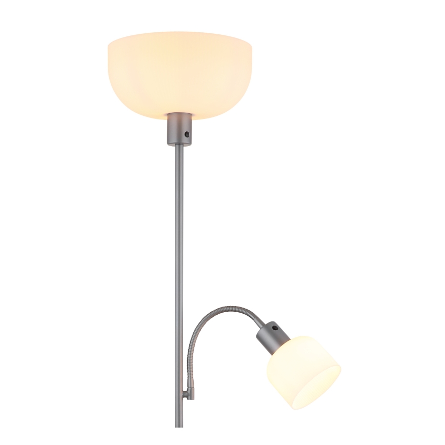 Globo - Candeeiro de chão 1xE27/40W/230V + 1xE14/25W
