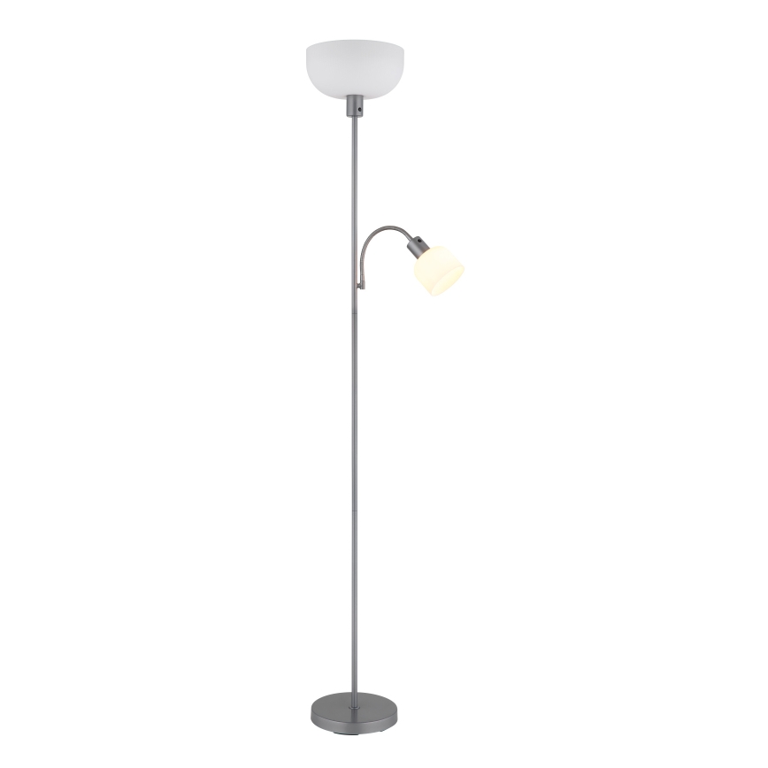 Globo - Candeeiro de chão 1xE27/40W/230V + 1xE14/25W