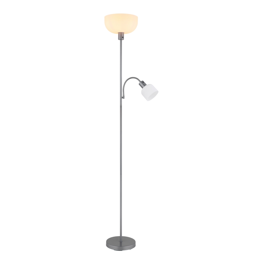 Globo - Candeeiro de chão 1xE27/40W/230V + 1xE14/25W