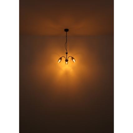 Globo - Candelabro suspenso 3xE14/25W/230V