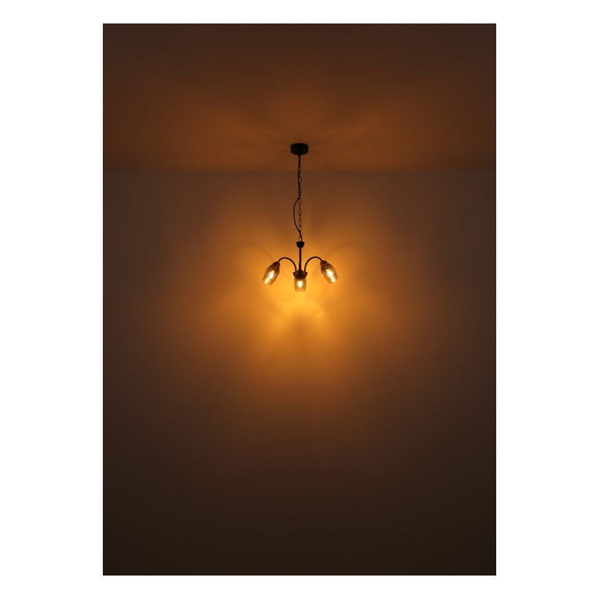 Globo - Candelabro suspenso 3xE14/25W/230V