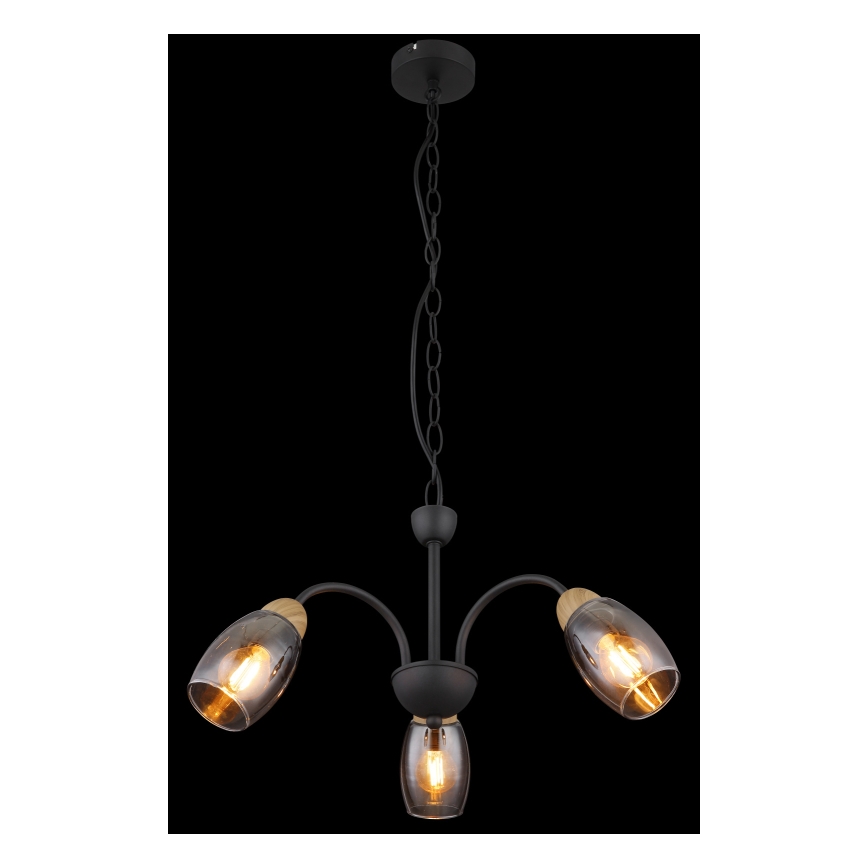 Globo - Candelabro suspenso 3xE14/25W/230V