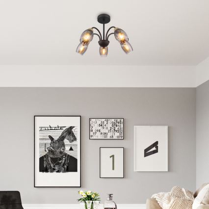 Globo - Candelabro suspenso 5xE14/25W/230V