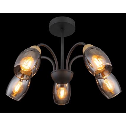 Globo - Candelabro suspenso 5xE14/25W/230V