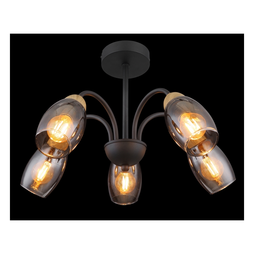 Globo - Candelabro suspenso 5xE14/25W/230V