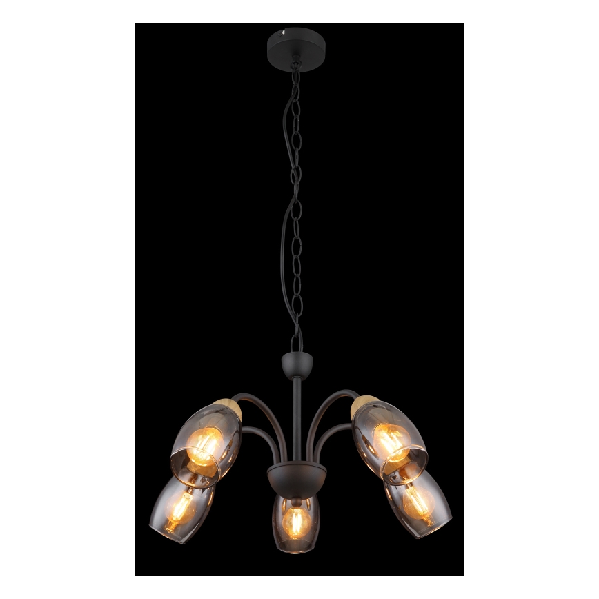 Globo - Candelabro suspenso 5xE14/25W/230V