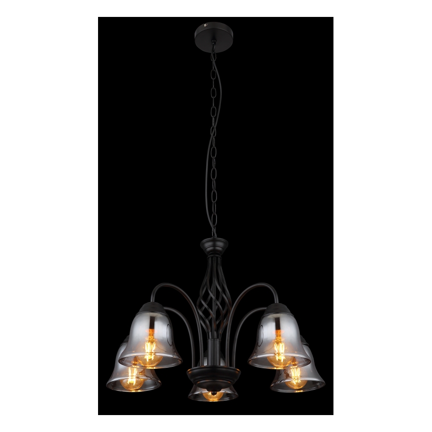 Globo - Candelabro suspenso 5xE27/60W/230V