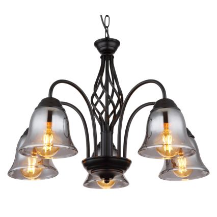 Globo - Candelabro suspenso 5xE27/60W/230V