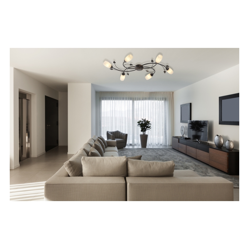 Globo - Candeeiro integrado 6xE14/40W/230V