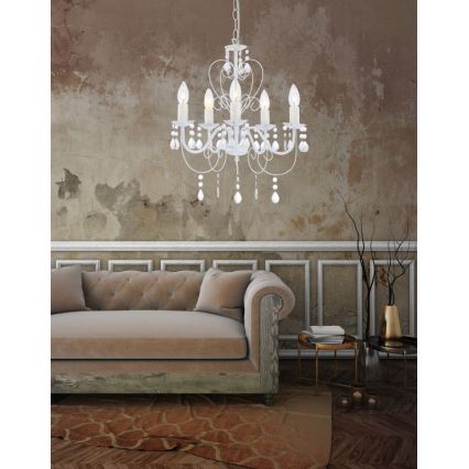 Globo - Candelabro suspenso 5xE14/40W/230V