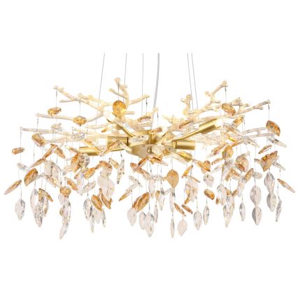Globo - Candeeiro suspenso 8xG9/8W/230V diâmetro 61 cm dourado