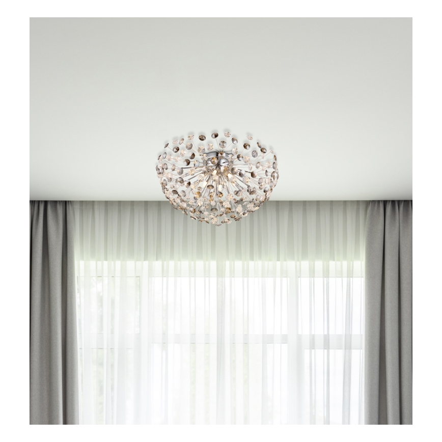 Globo - Iluminação de teto LED 6xG9/3,5W/230V diâmetro 60 cm cromado brilhante