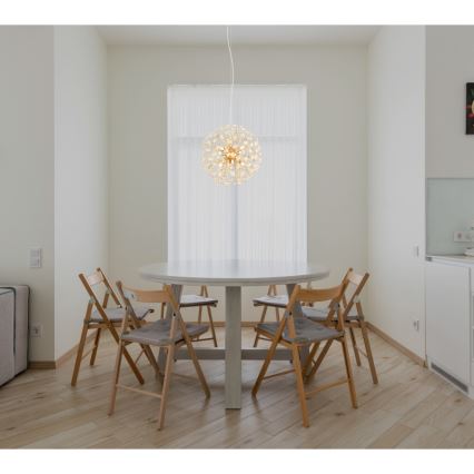 Globo - Lustre LED suspenso por cabo 8xG9/3,5W/230V dourado