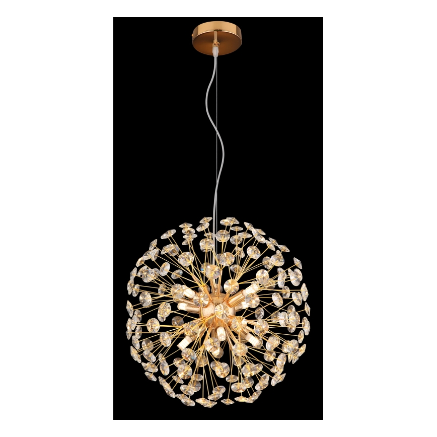 Globo - Lustre LED suspenso por cabo 8xG9/3,5W/230V dourado