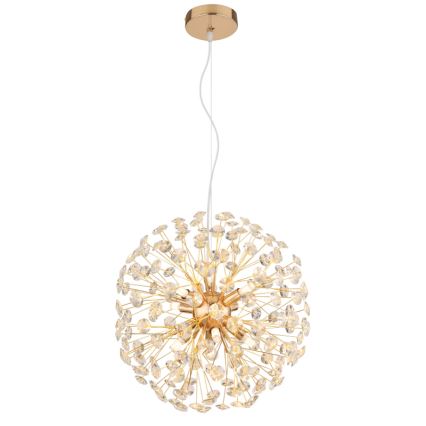 Globo - Lustre LED suspenso por cabo 8xG9/3,5W/230V dourado