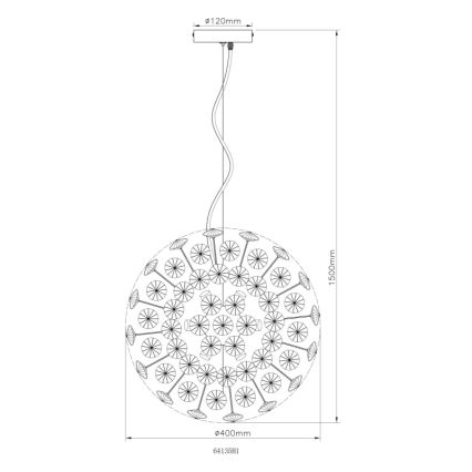 Globo - Lustre LED suspenso por cabo 8xG9/3,5W/230V dourado