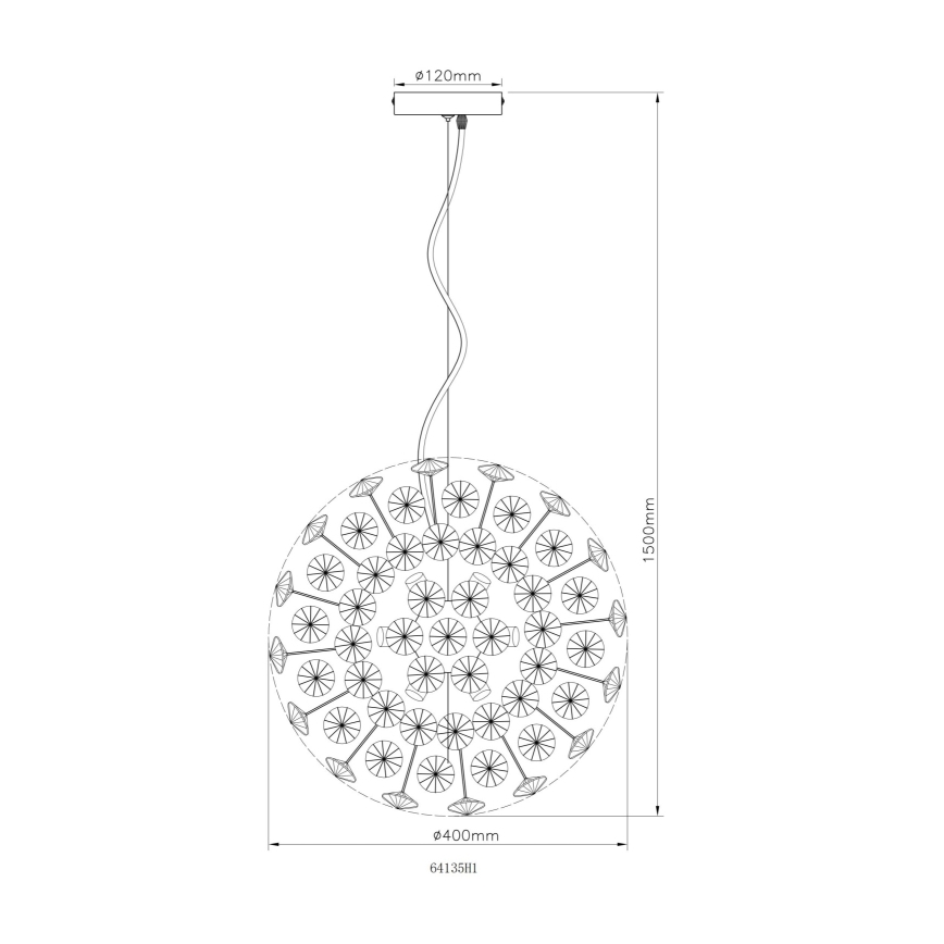 Globo - Lustre LED suspenso por cabo 8xG9/3,5W/230V dourado