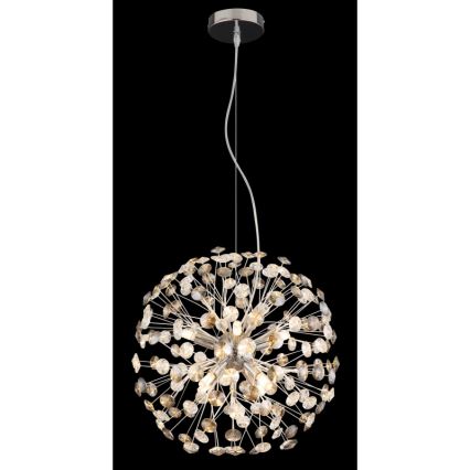Globo - Lustre LED em cabo 8xG9/3,5W/230V cromado brilhante