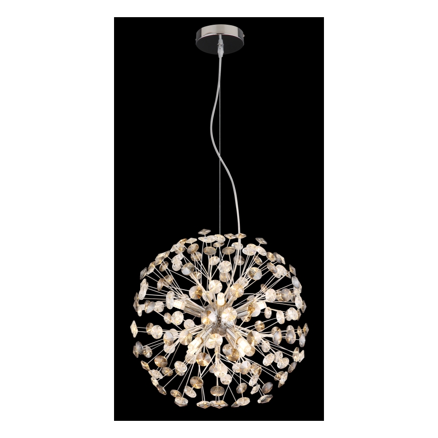 Globo - Lustre LED em cabo 8xG9/3,5W/230V cromado brilhante
