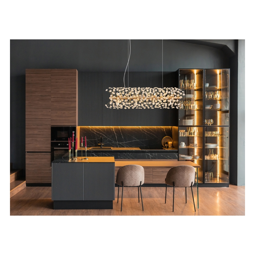 Globo - Lustre LED suspenso por cabo 12xG9/3,5W/230V dourado