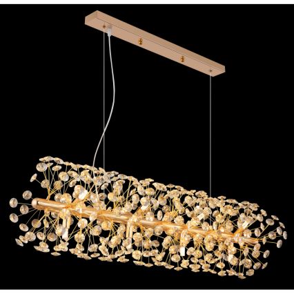 Globo - Lustre LED suspenso por cabo 12xG9/3,5W/230V dourado