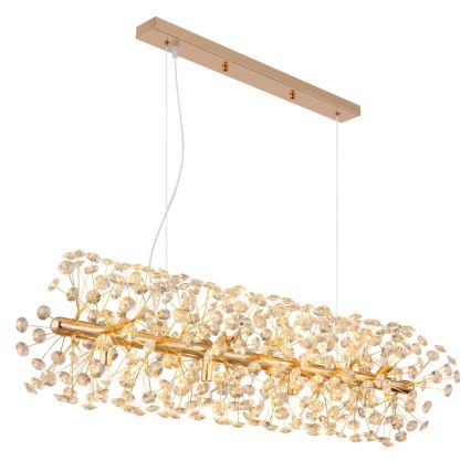 Globo - Lustre LED suspenso por cabo 12xG9/3,5W/230V dourado