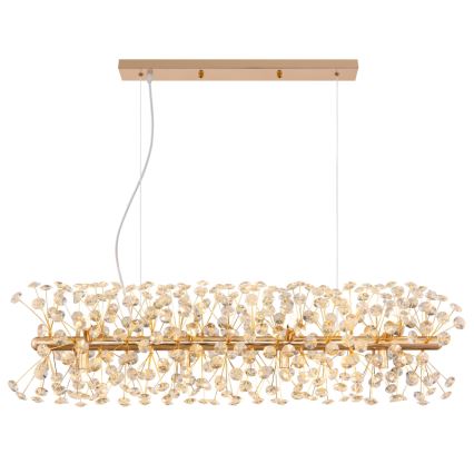 Globo - Lustre LED suspenso por cabo 12xG9/3,5W/230V dourado