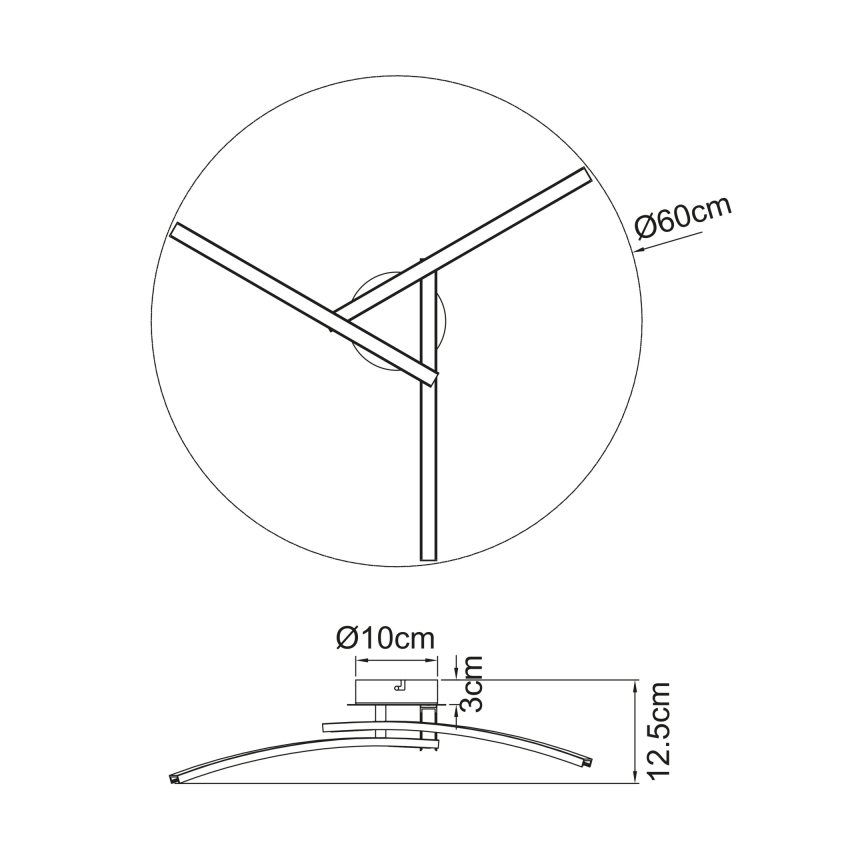 Globo - Candeeiro  integrado LED 3xLED/6W/230V 3000/4000/6000K