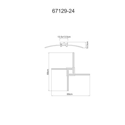 Globo - Iluminação de teto LED 4xLED/6W/230V 3000/4000/6000K