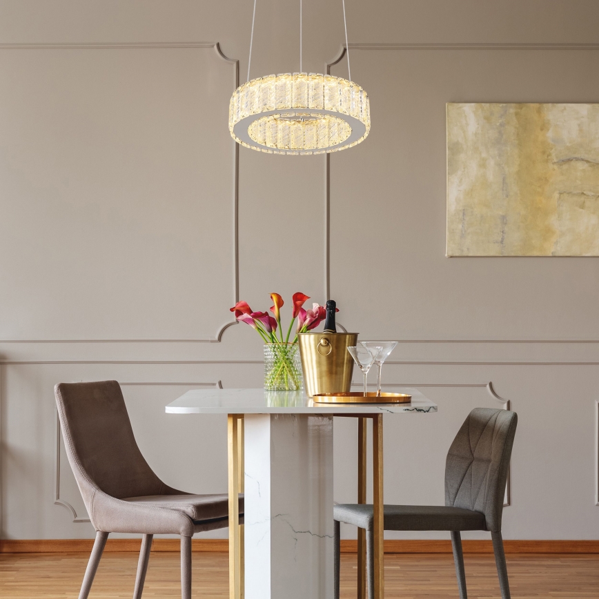 Globo - Candeeiro suspenso LED com regulação LED/30W/230V 2700-6000K diâmetro 30 cm + comando