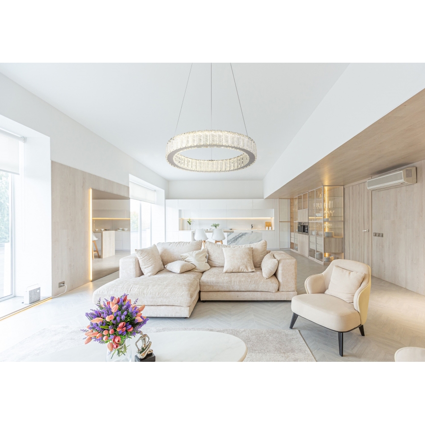 Globo - Candeeiro suspenso LED com regulação LED/50W/230V 2700-6000K diâmetro 50 cm + comando