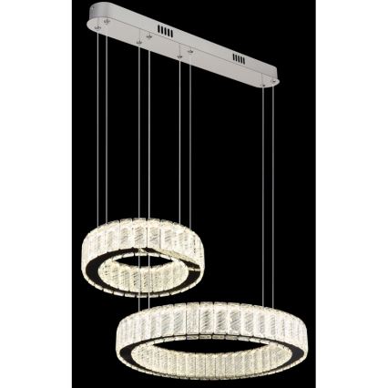 Globo - Candeeiro suspenso LED com regulação LED/80W/230V 2700-6000K + comando