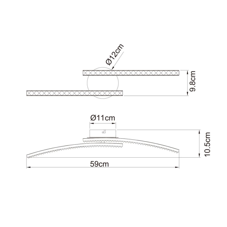 Globo - Candelabro montado à superfície, de casa de banho LED 2xLED/6W/230V IP44