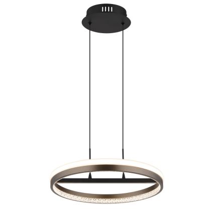 Globo - Candeeiro suspenso LED LED/40W/230V 3000/4000/6000K diâmetro 39,7 cm castanho