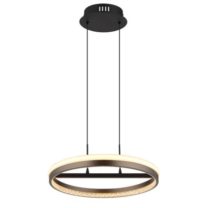 Globo - Candeeiro suspenso LED LED/40W/230V 3000/4000/6000K diâmetro 39,7 cm castanho