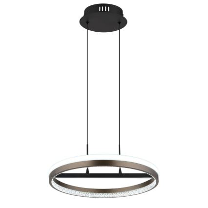 Globo - Candeeiro suspenso LED LED/40W/230V 3000/4000/6000K diâmetro 39,7 cm castanho