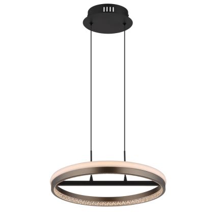Globo - Candeeiro suspenso LED LED/40W/230V 3000/4000/6000K diâmetro 39,7 cm castanho