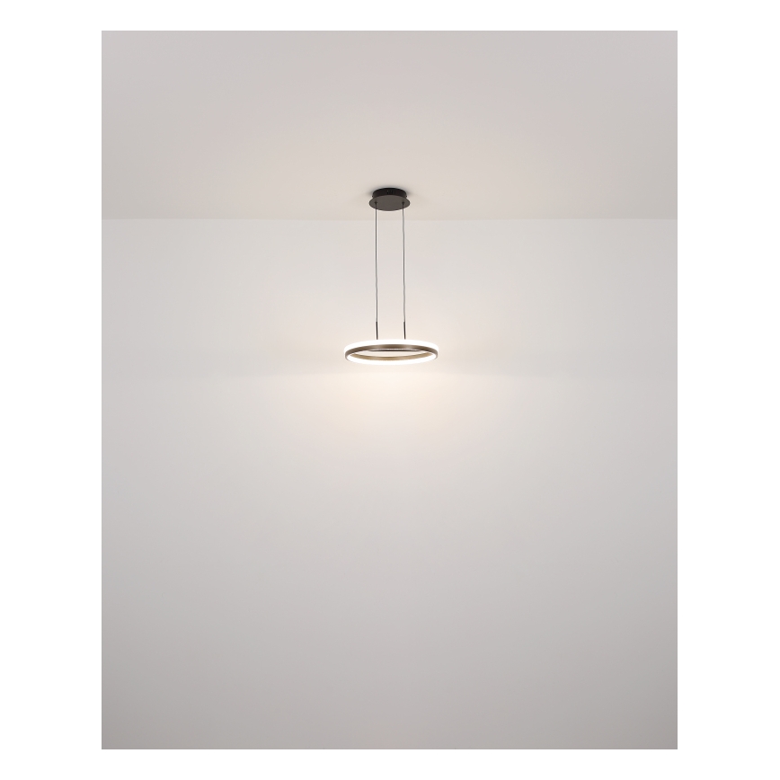 Globo - Candeeiro suspenso LED LED/40W/230V 3000/4000/6000K diâmetro 39,7 cm castanho