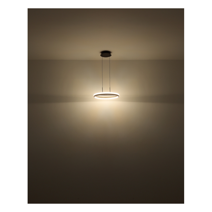 Globo - Candeeiro suspenso LED LED/40W/230V 3000/4000/6000K diâmetro 39,7 cm castanho