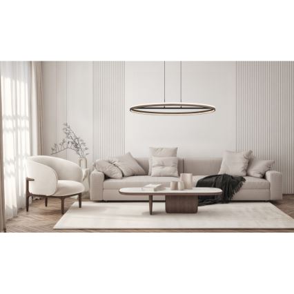 Globo - Candeeiro suspenso LED LED/60W/230V 3000/4000/6000K castanho