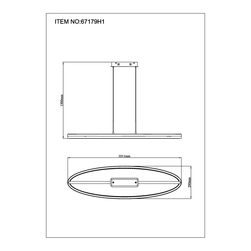 Globo - Candeeiro suspenso LED LED/60W/230V 3000/4000/6000K castanho
