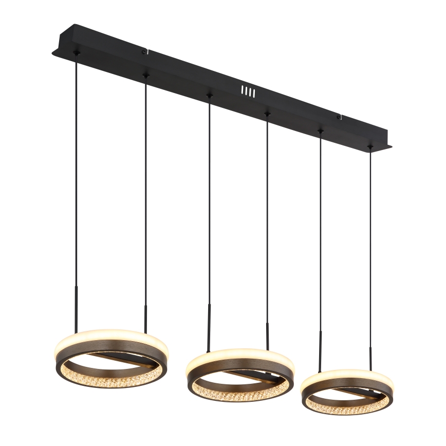 Globo - Candeeiro suspenso LED LED/40W/230V 3000/4000/6000K castanho