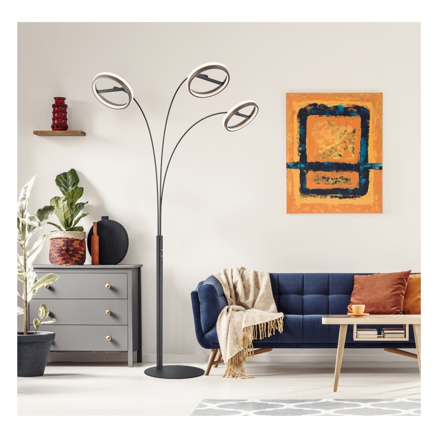 Globo - Candeeiro de pé LED regulável com dimmer tátil LED/48W/230V 3000-6000K